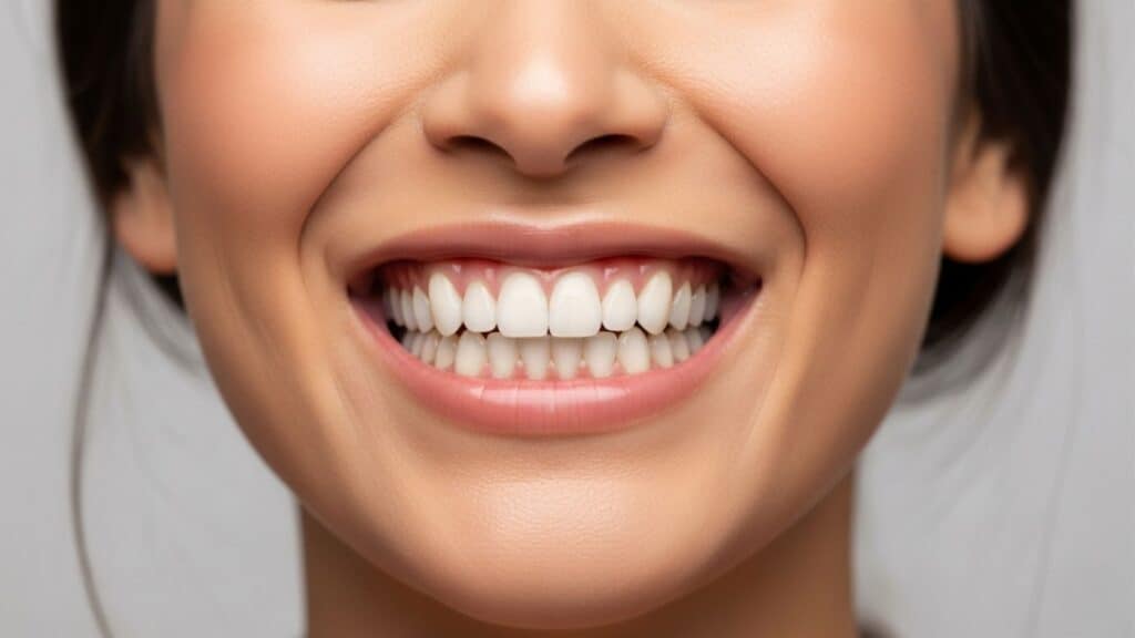 woman with veneers smiling