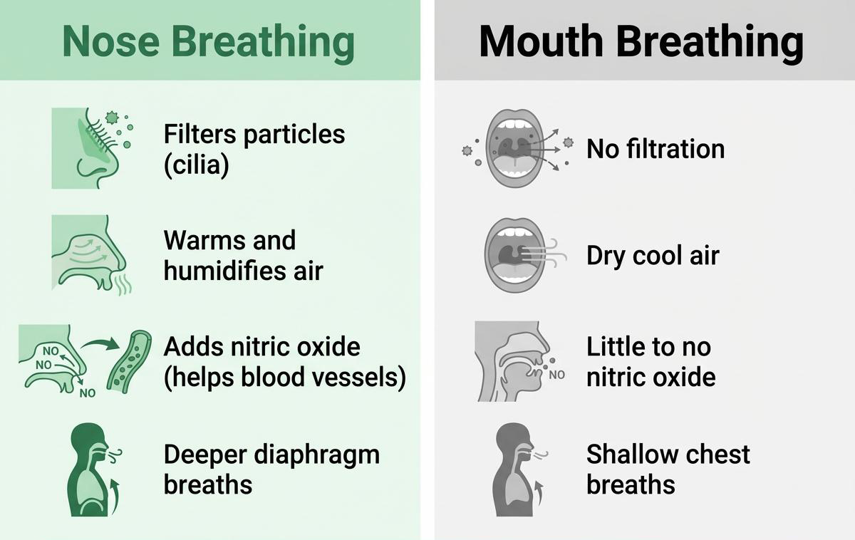 Nose vs Mouth breathing